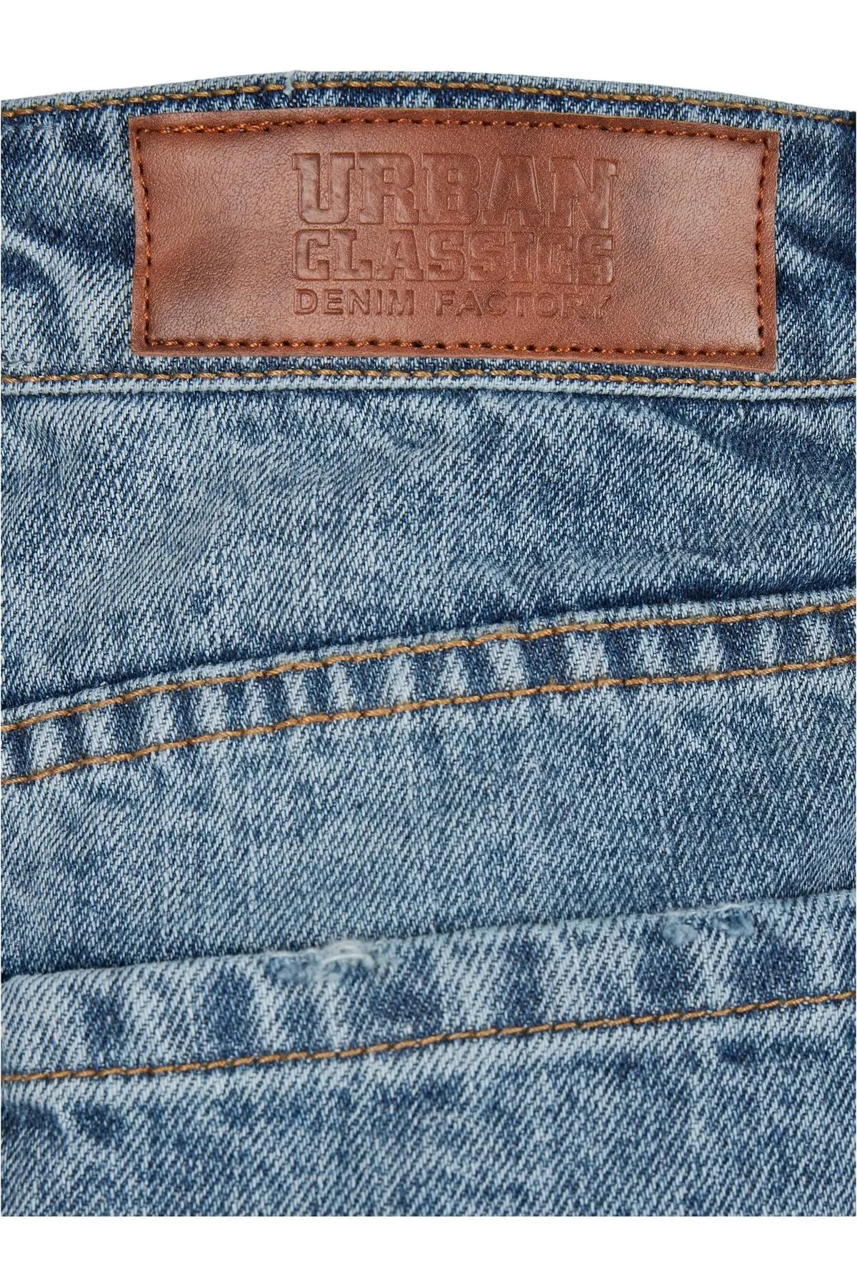 Urban Classics  Damen Denim-Hose im 90er-Jahre-Stil mit hoher Taille und weitem Bein