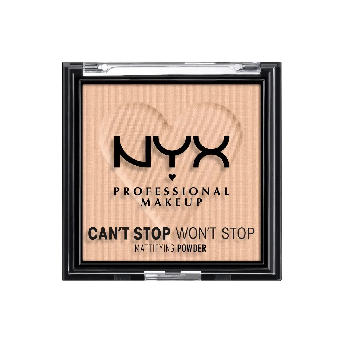 NYX Cant Stop Wont Stop matinės pudros šviesi, vidutinė spalva