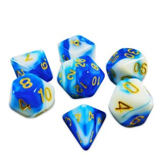 Spielwürfel - Blau Weiss 16 mm (7)