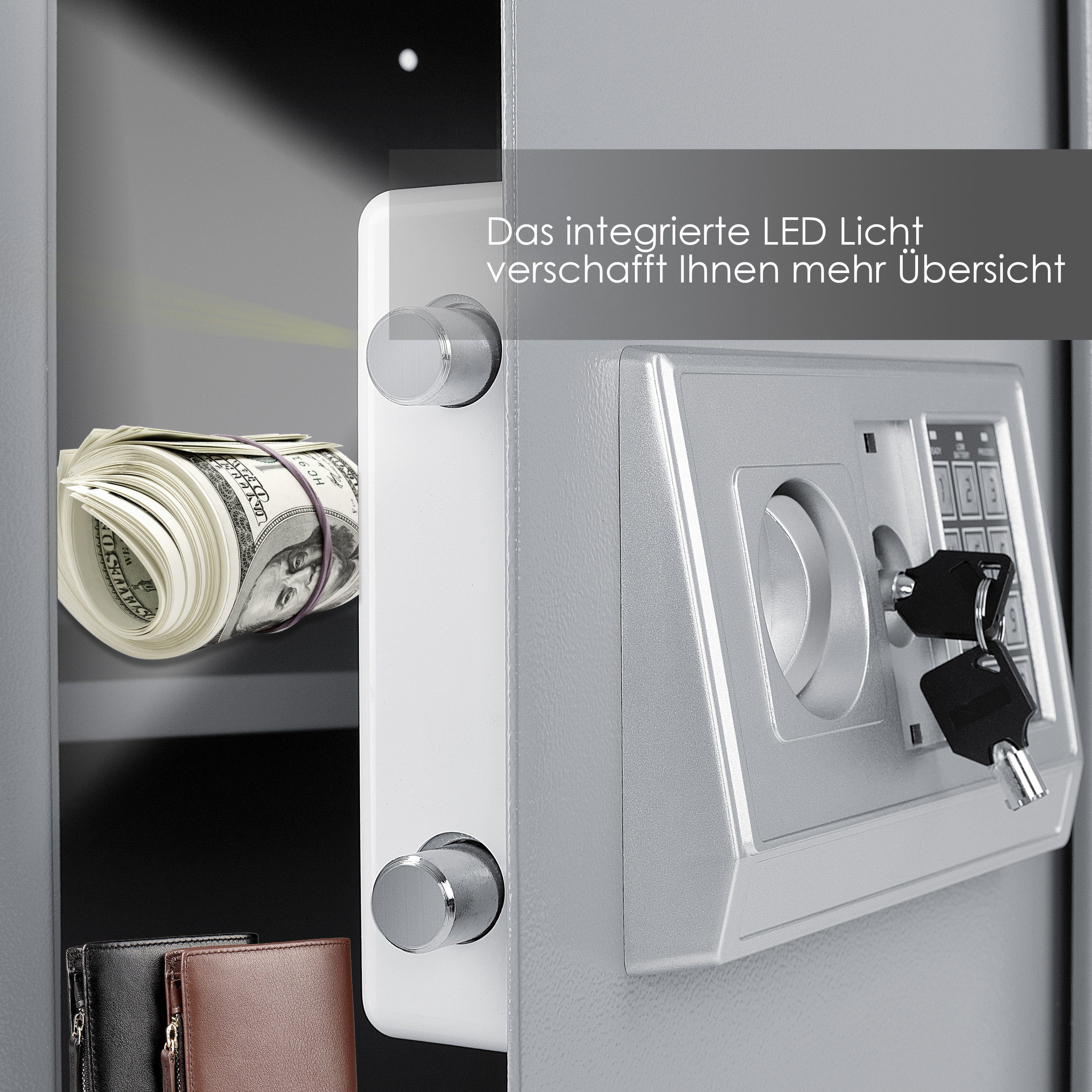 KESSER Tresor, Elektronischer Safe Tresor Geldschrank Wandtresor Wandsafe