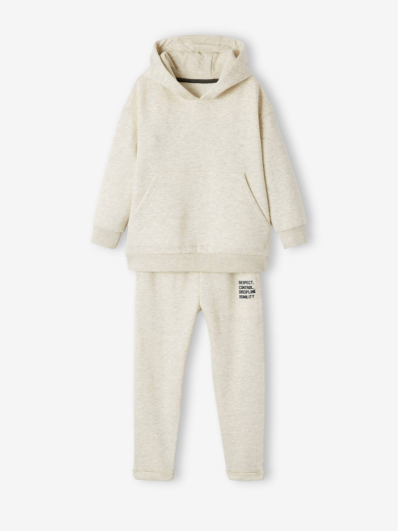 Ensemble sport sweat à capuche + jogging garçon bleu nuit