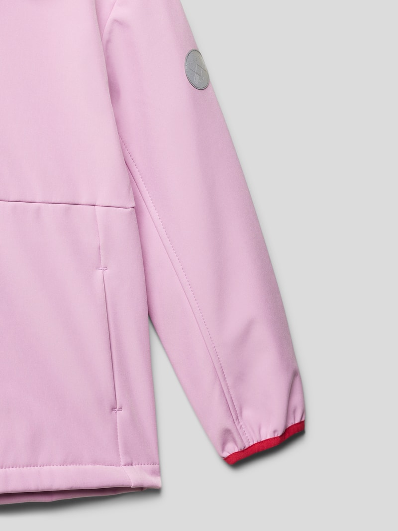 Jacke mit Label-Patch Modell 'MALTA' in rosa