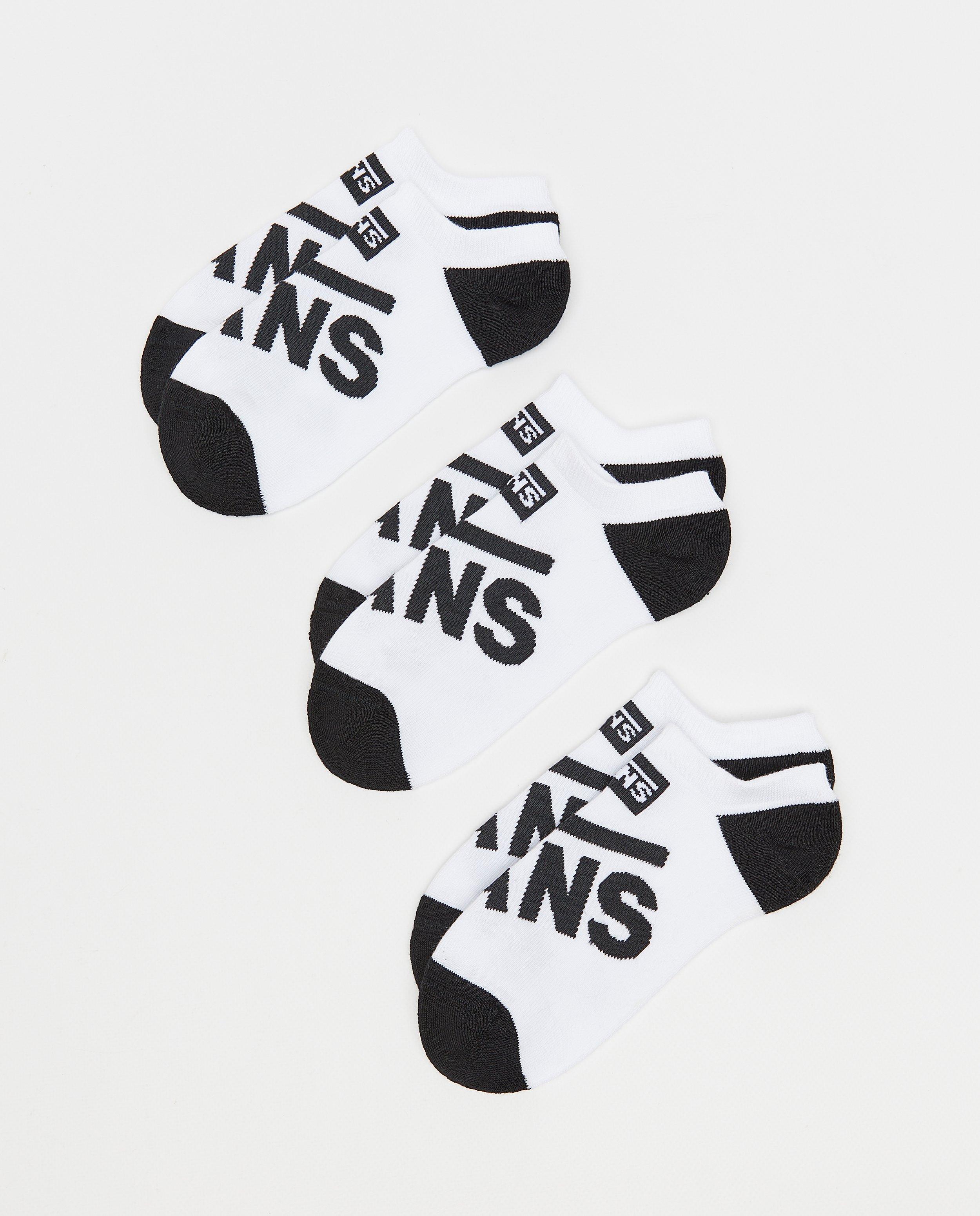 Vans 3 pár fehér zokni szett
