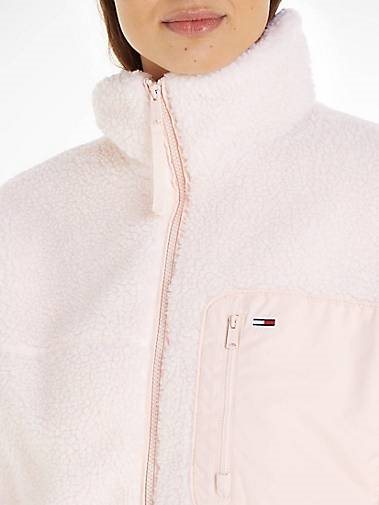 TOMMY-JEANS Damen Jacke CASUAL SHERPA JACKET