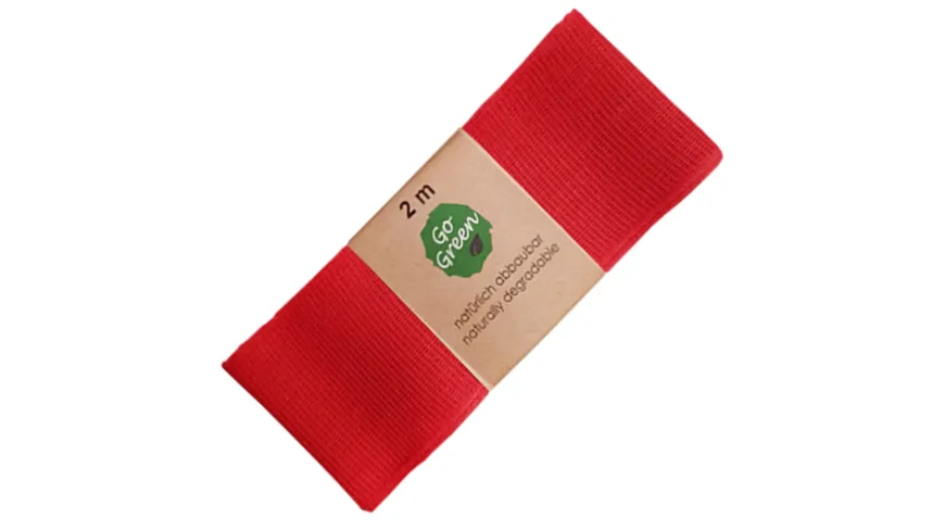 TRUBA GoGreen Baumwollband rot 2 m