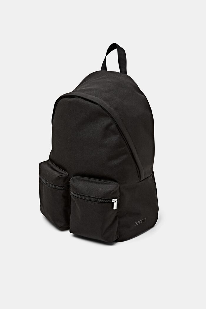 Rucksack aus Webstoff mit Zipperfach