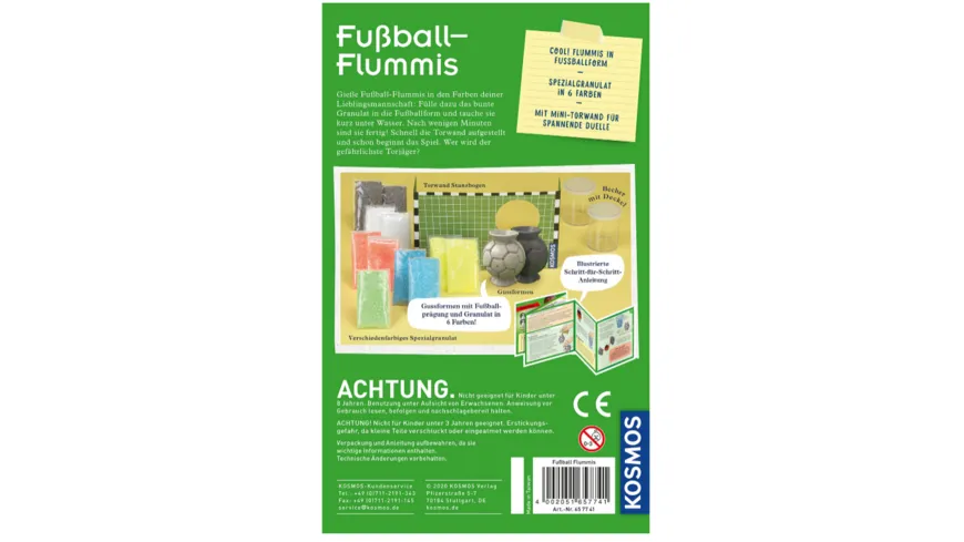 KOSMOS - Fussball-Flummis - Lass bunte Bälle durch dein Zimmer hüpfen, Experimentierkasten