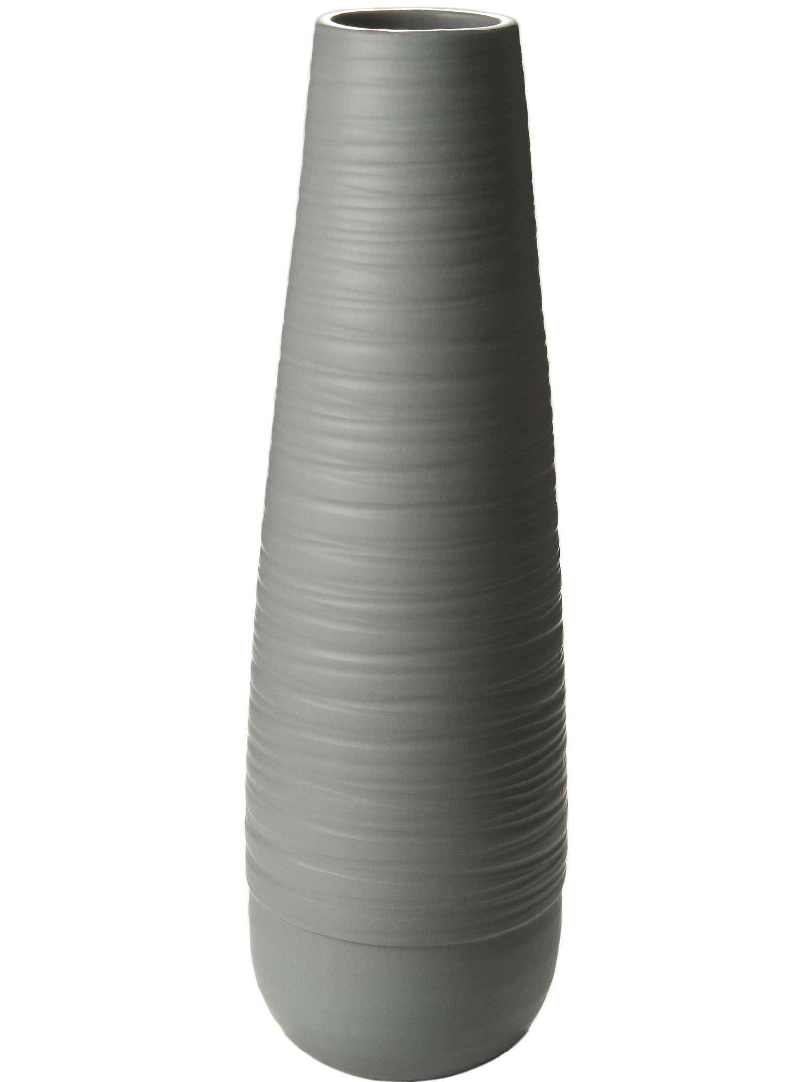 Leshan Deko-Vase, Grau