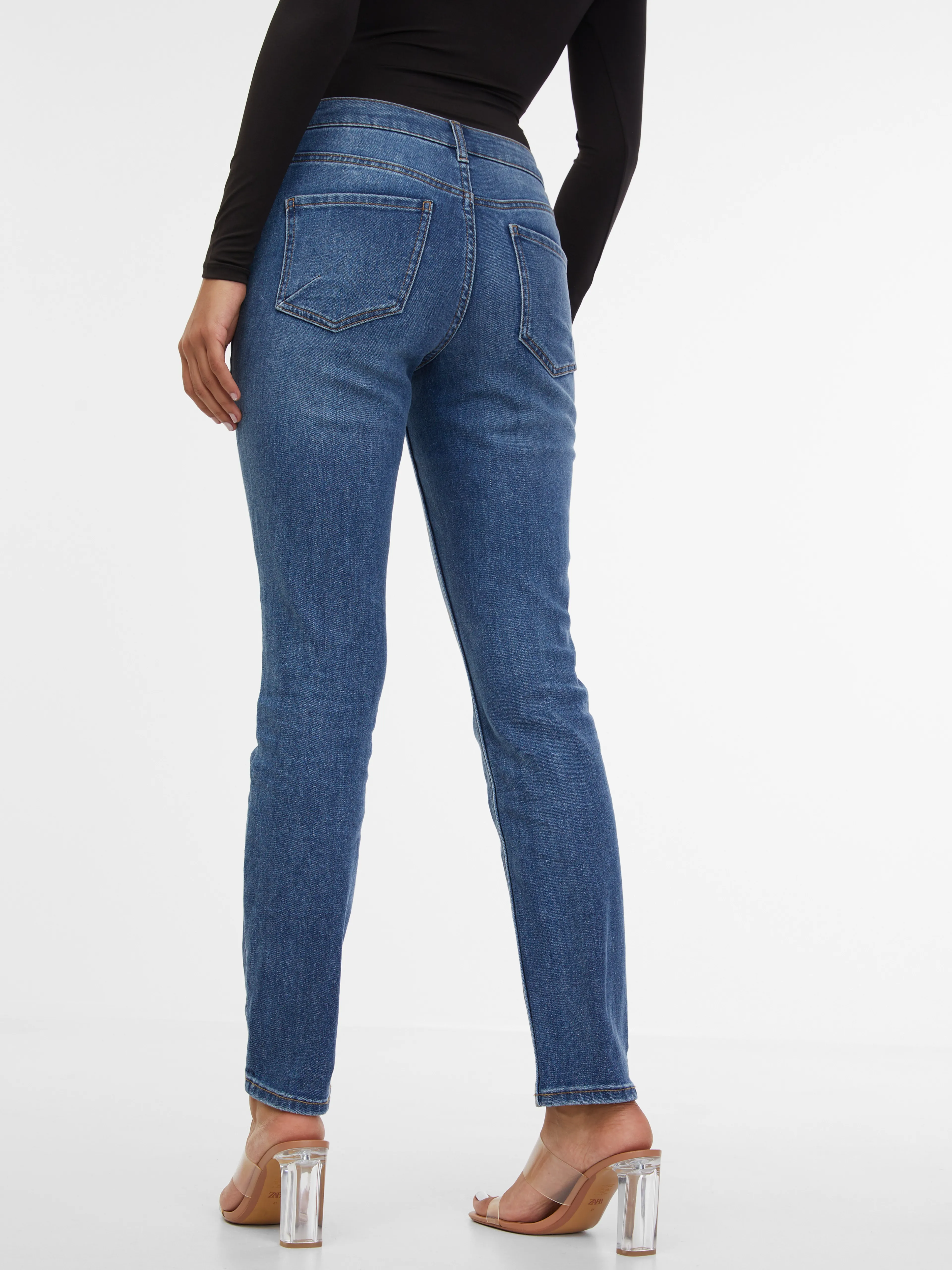 Blaue Damen-Slim-Fit-Jeans ORSAY