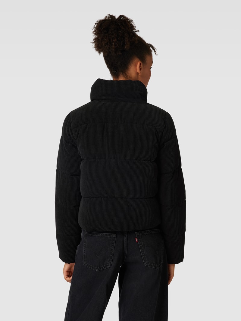 Cordjacke mit Stehkragen Modell 'NEWDOLLY' in schwarz