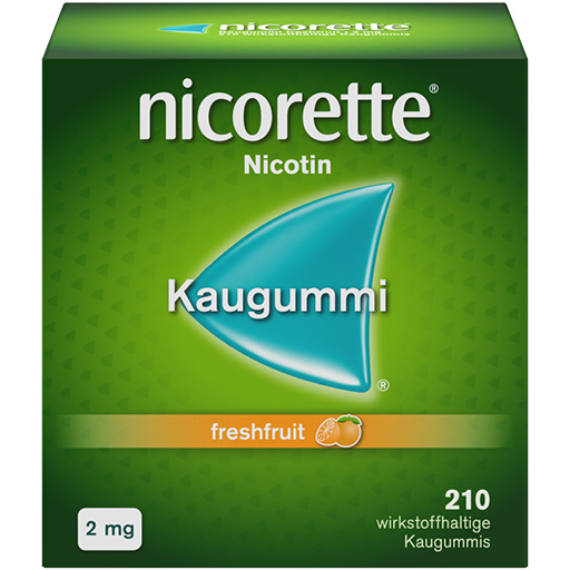 NICORETTE Kaugummi 2 mg freshfruit  210 St  Kaugummi