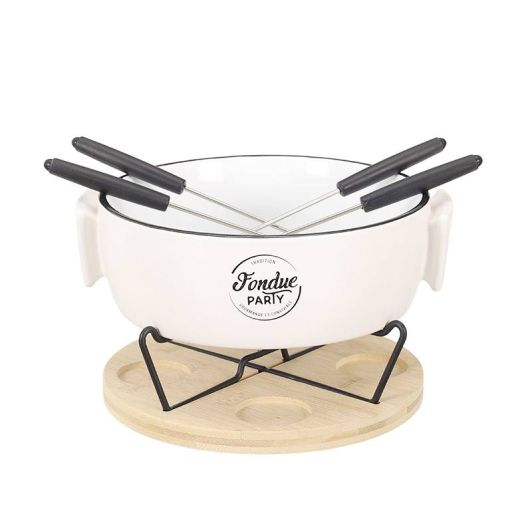 Set fondue la lumina lumânărilor pentru 4 persoane