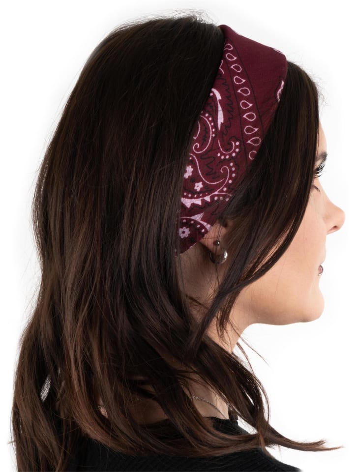 Normani Outdoor Sports 3 Bandana Kopftuch in Burgund/Schwarz günstig kaufen onesize