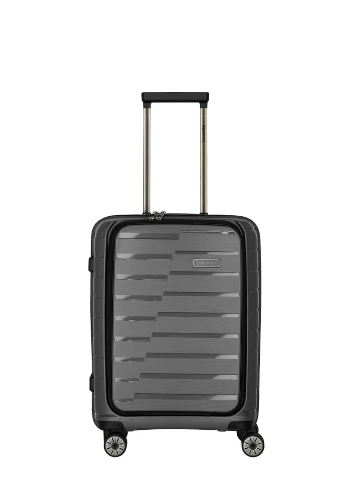 travelite Travelite Koffer AIR BASE 4w Trolley S Vortasche, Anthrazit günstig kaufen onesize