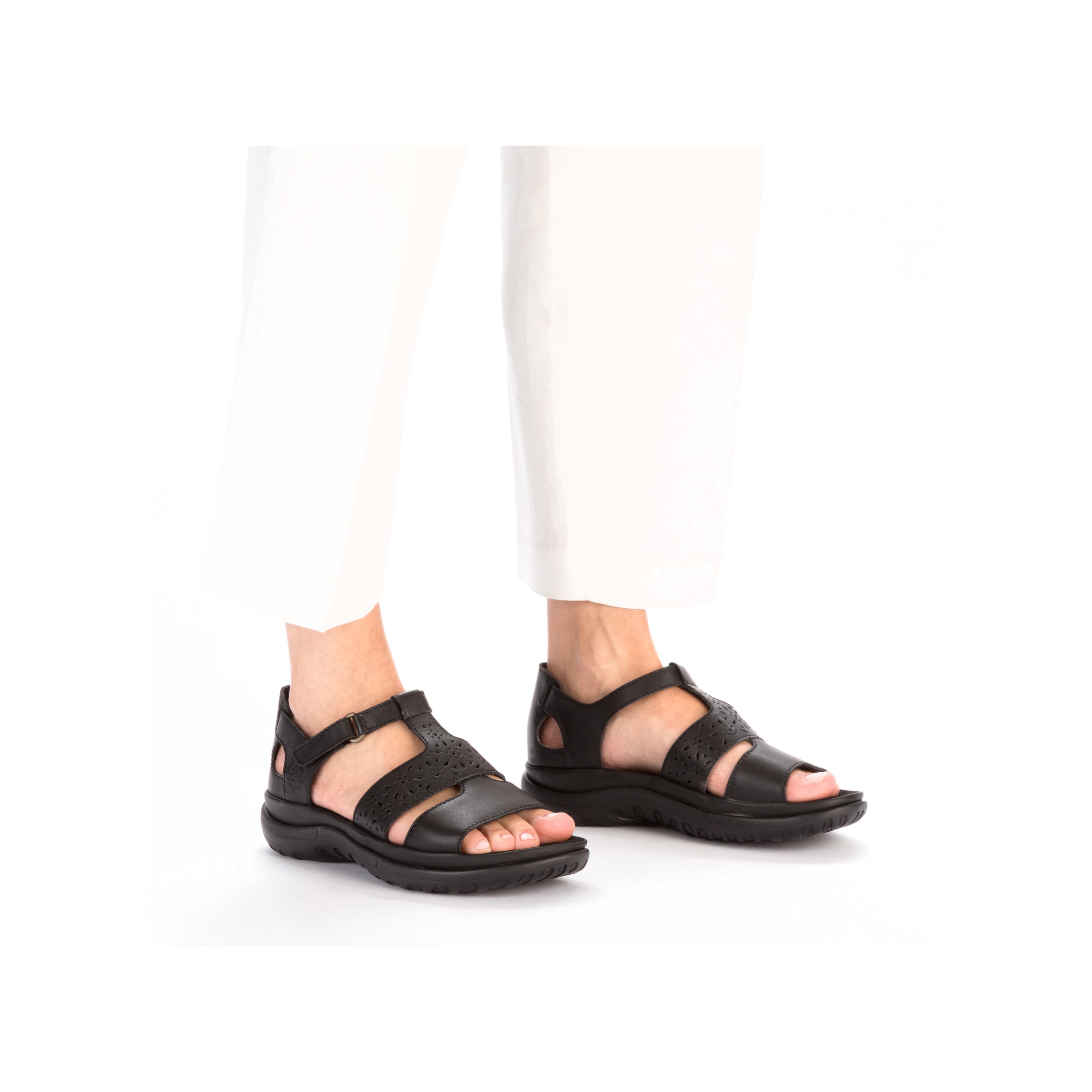 Rieker Damen Riemchensandalen glanzschwarz