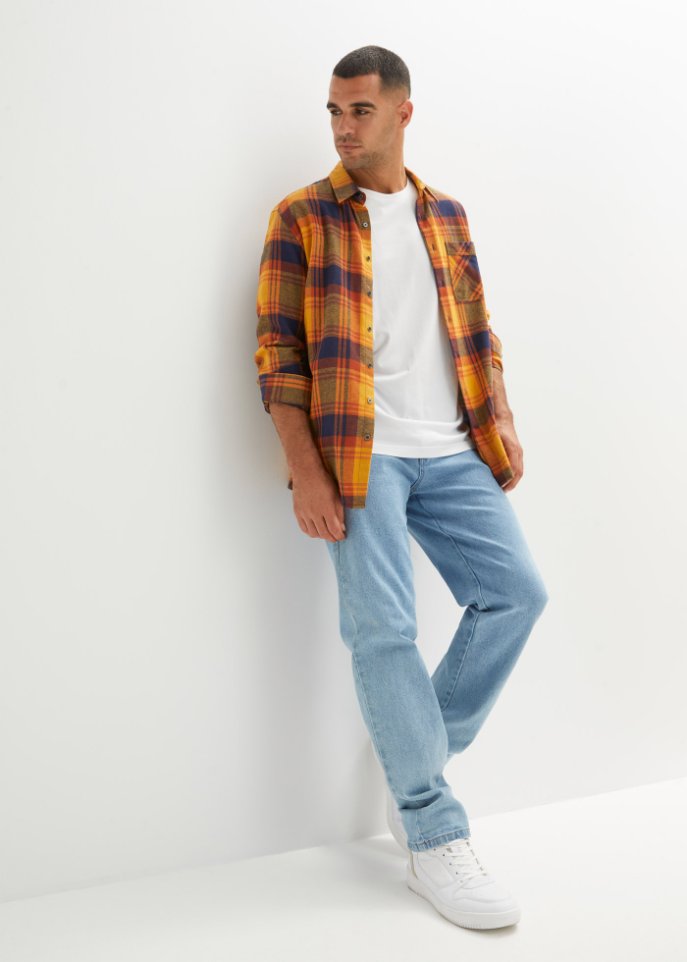 Flanell-Langarmhemd