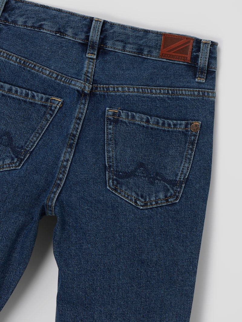 Mom Fit Jeans aus Baumwolle Modell 'Kara' in blau