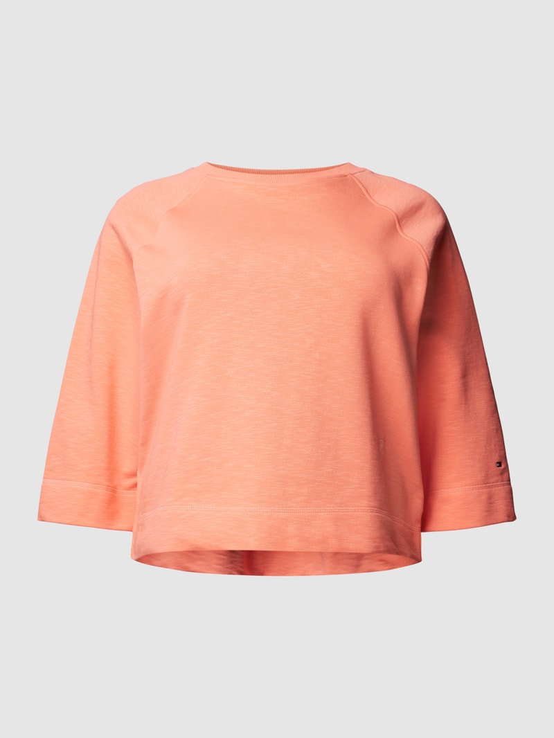 PLUS SIZE Sweatshirt mit Logo-Stitching in apricot