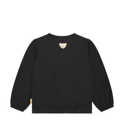 Bluse langarm, dunkelblau für Mädchen