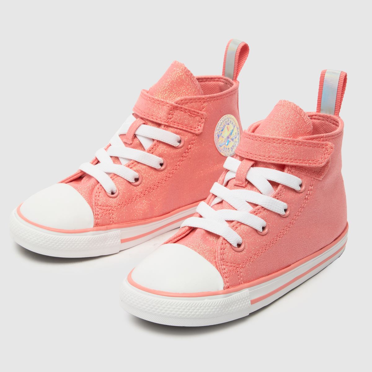 Converse Peach All Star Hi 1v Skimrande Sneakers För Flickor
