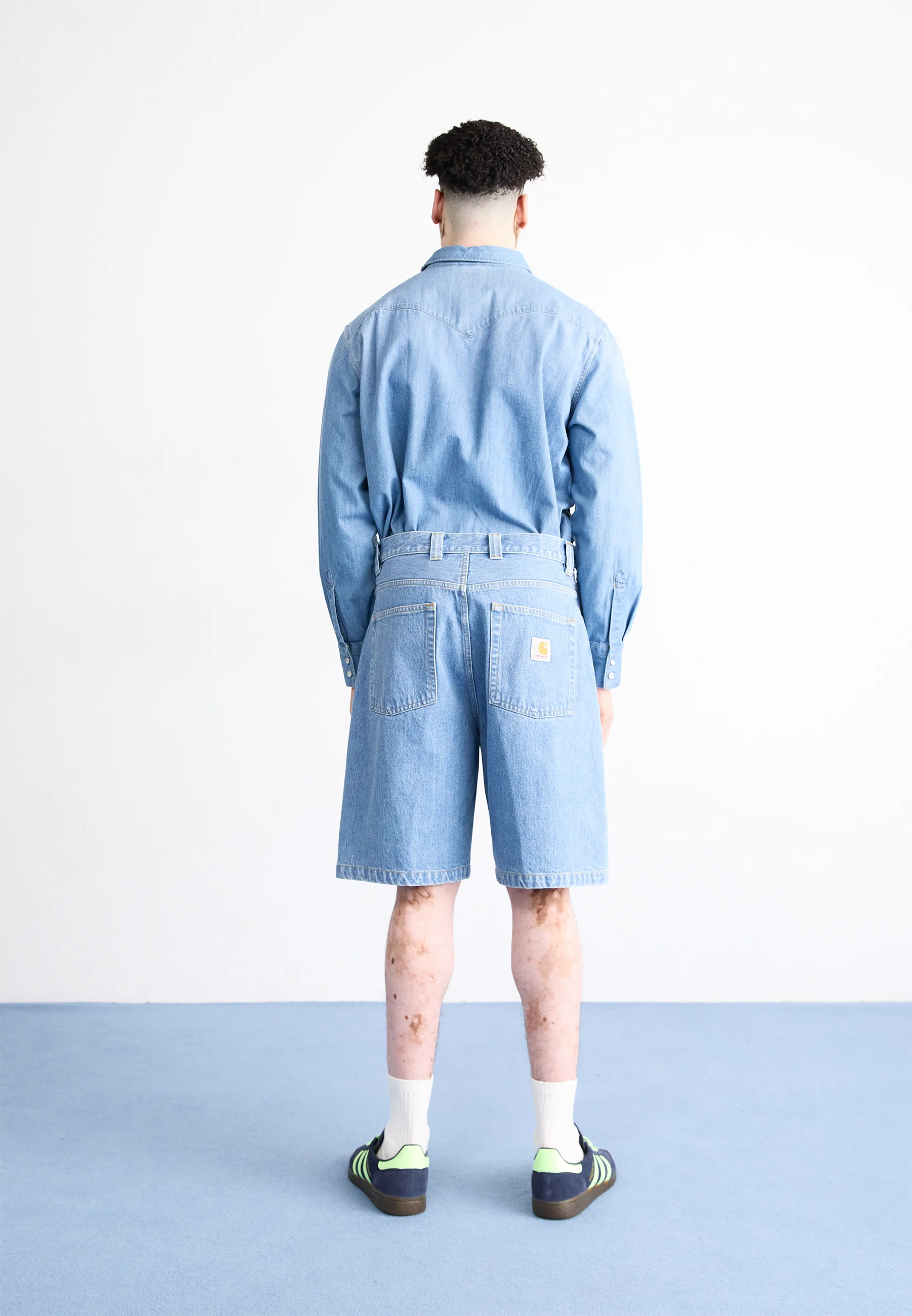 Carhartt WIP BRANDON - Pantalones cortos vaqueros