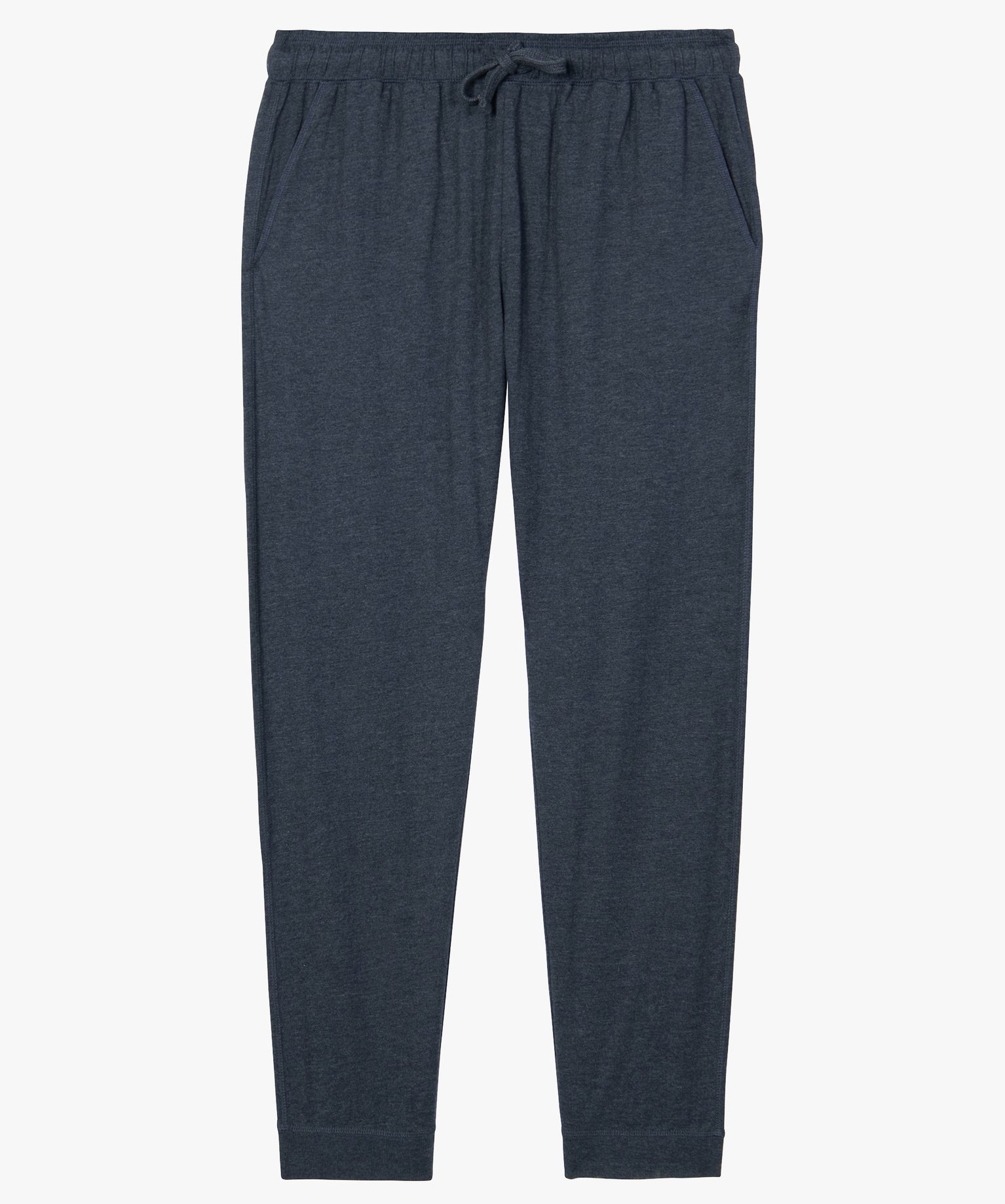 Pantalon de pyjama homme en jersey à taille élastique bleu fonce | GEMO