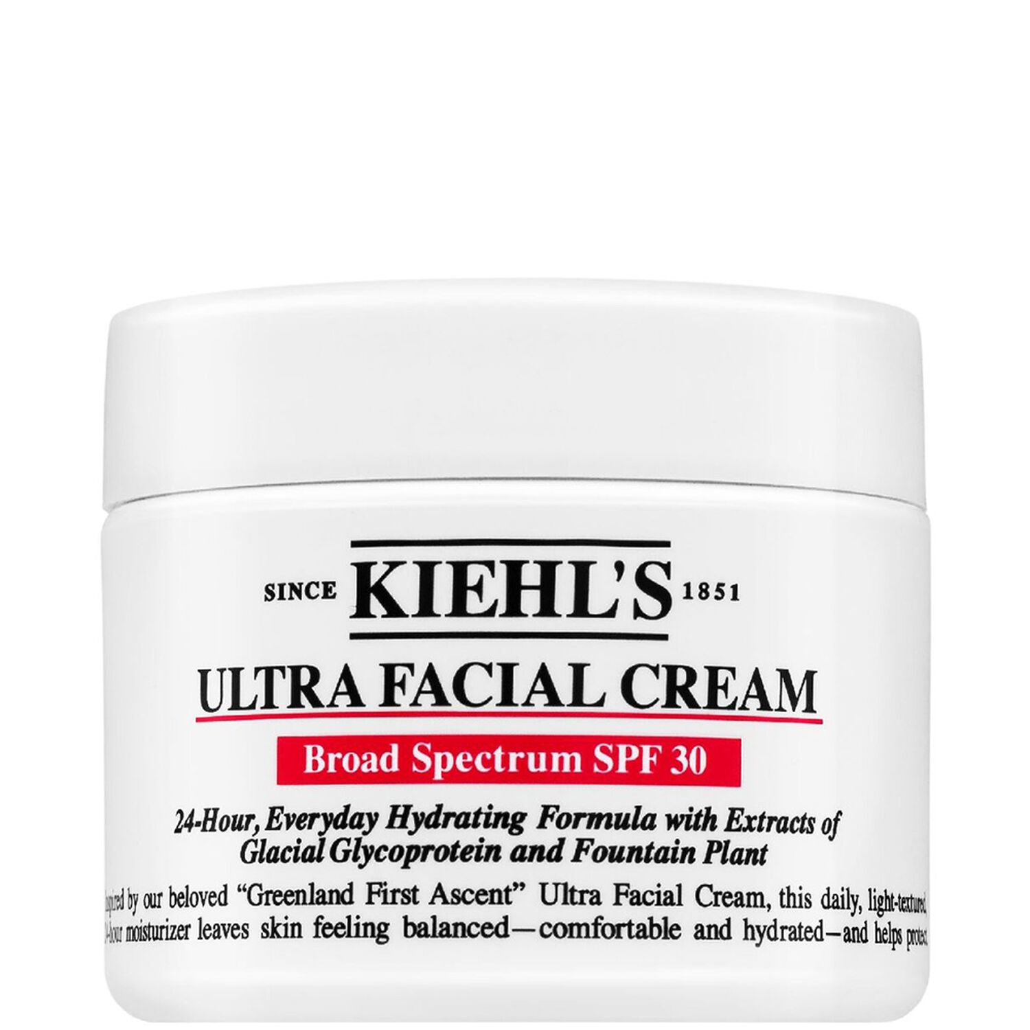 kiehl's Ultra Facial Cream SPF 30 Crème légère hydratante peaux normales à sèches 50 ml