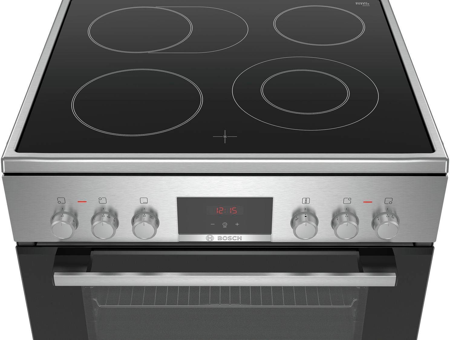 BOSCH Elektro-Standherd 4 HKR39C250, mit 2-fach-Teleskopauszug, ecoClean Direct