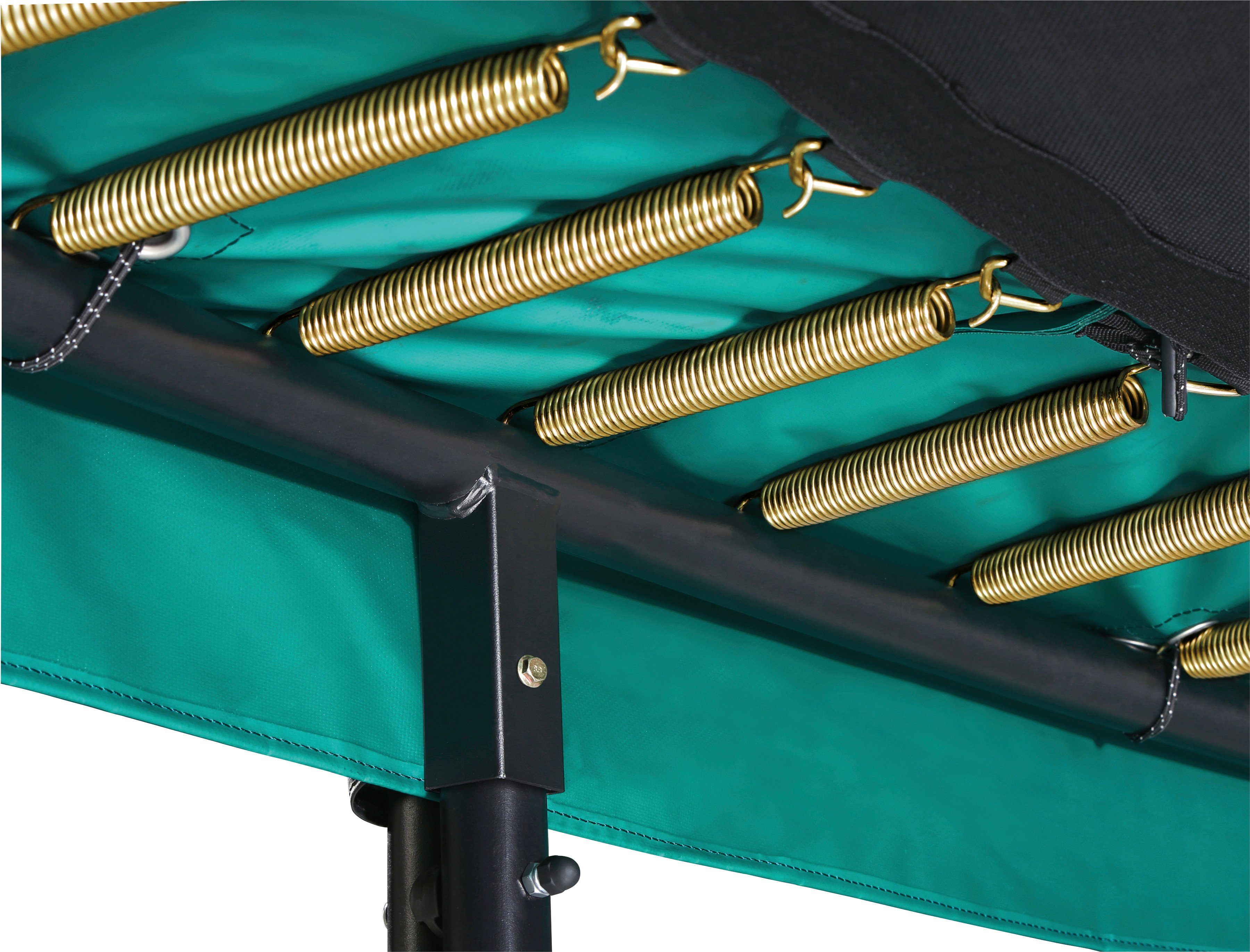 Salta Gartentrampolin First Class, BxL: 214x366 cm, mit Leiter, Schutzrand grün