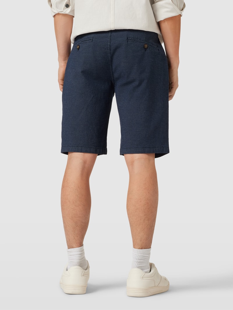 Bermudas mit Stoffgürtel Modell 'NEBRASKA' in dunkelblau