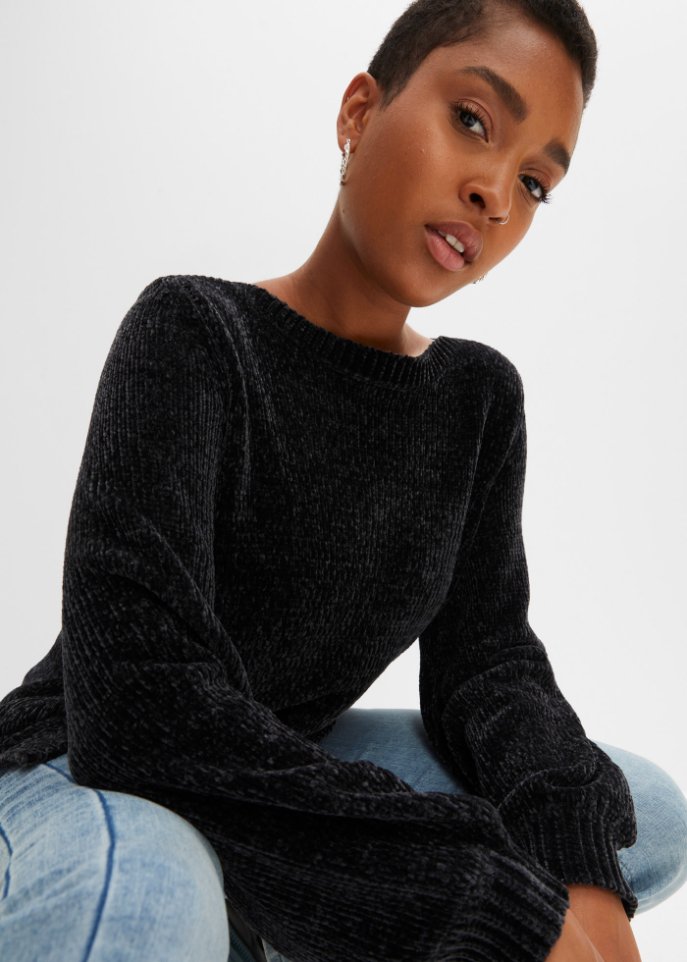 Chenille-Longpullover