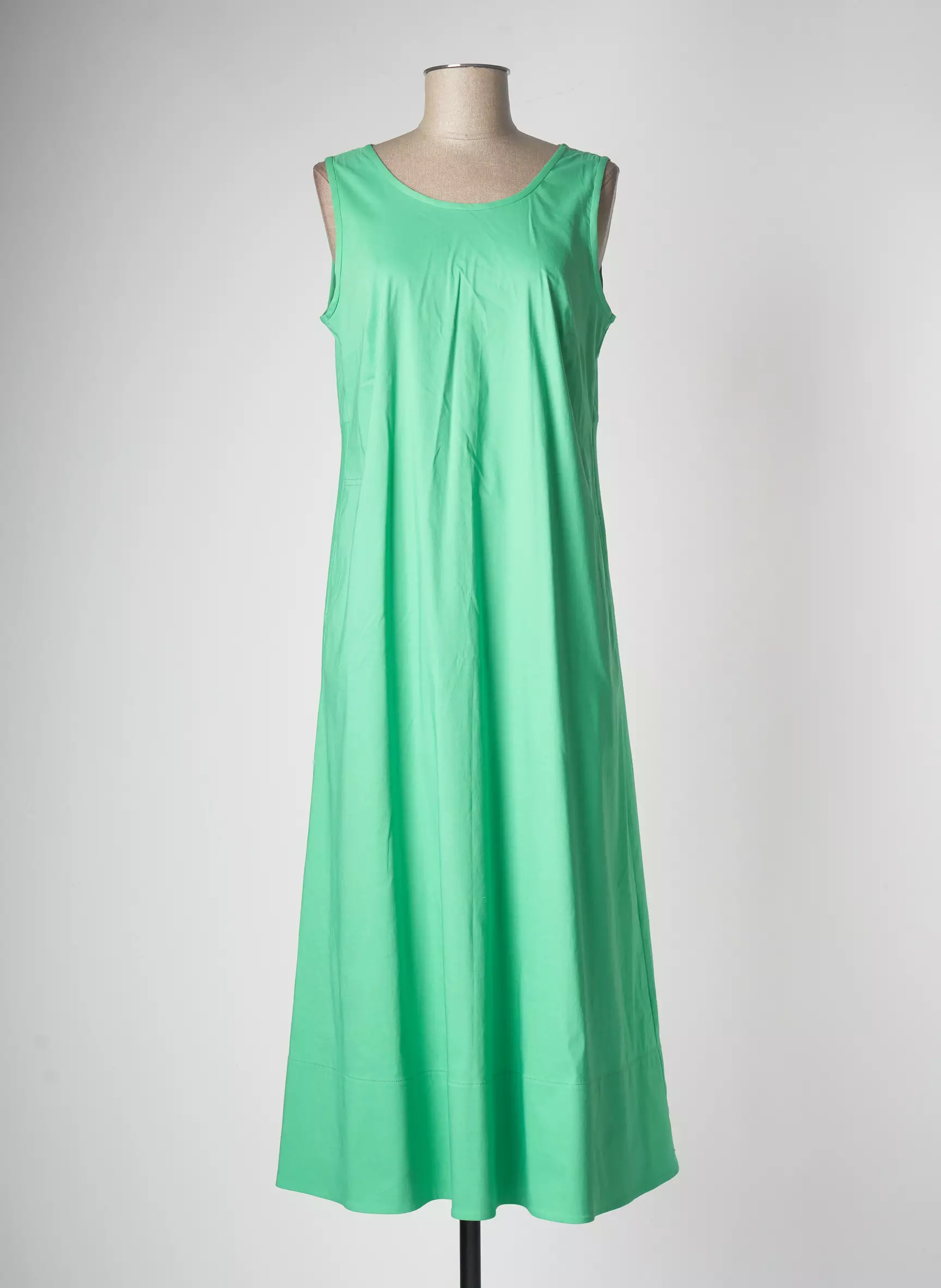 Vetono Robes Longues Femme couleur vert