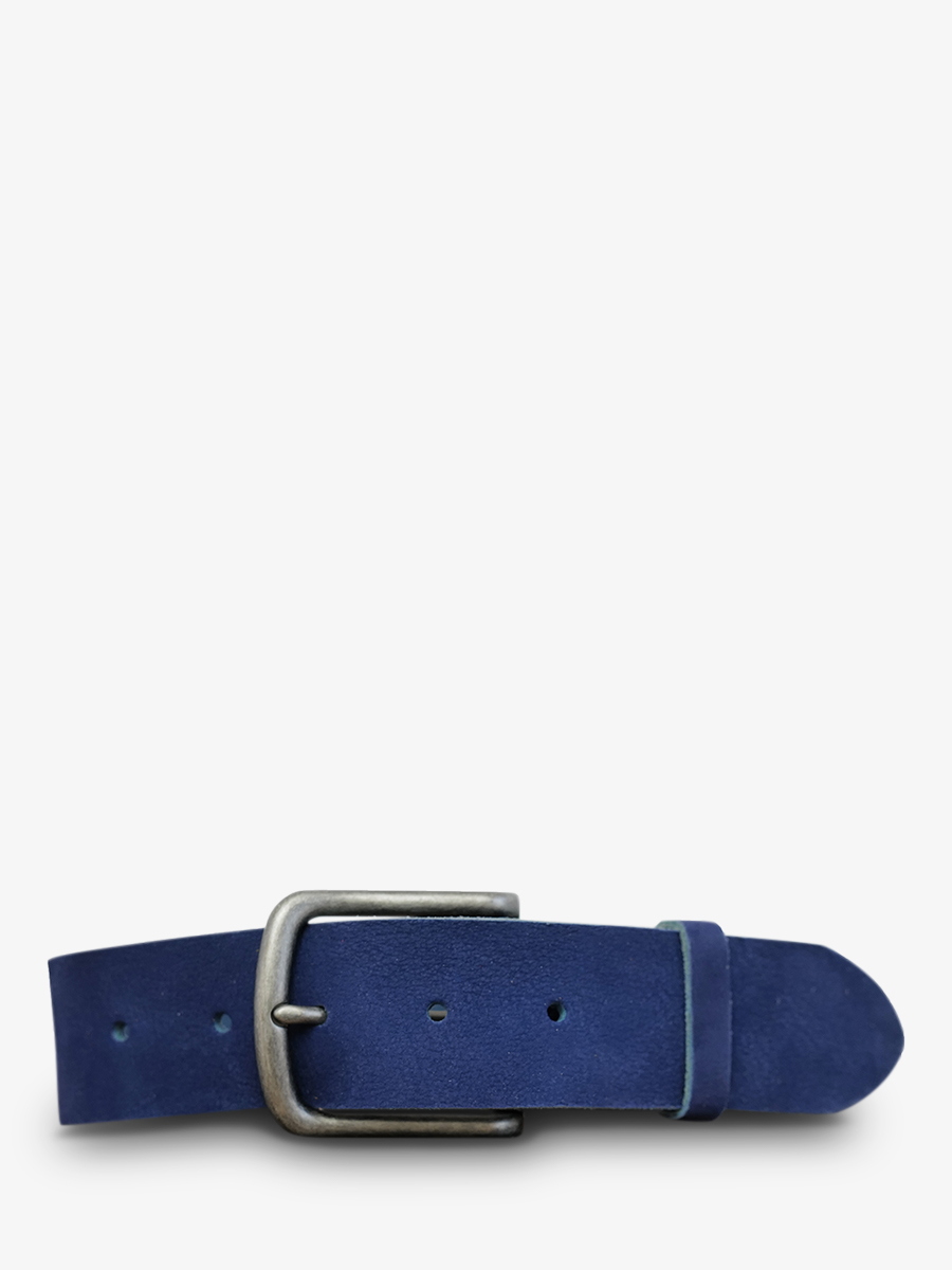 LaCeinture Magnifique Nubuck - 40mm - Bleu Électrique