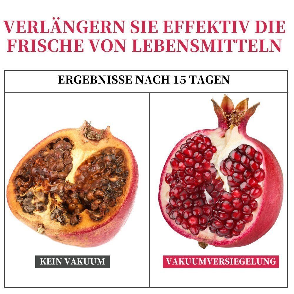 MDHAND Vakuumierer Automatisierung Vakuumiergerät, Inklusive 5 Pack Vakuumierbeutel