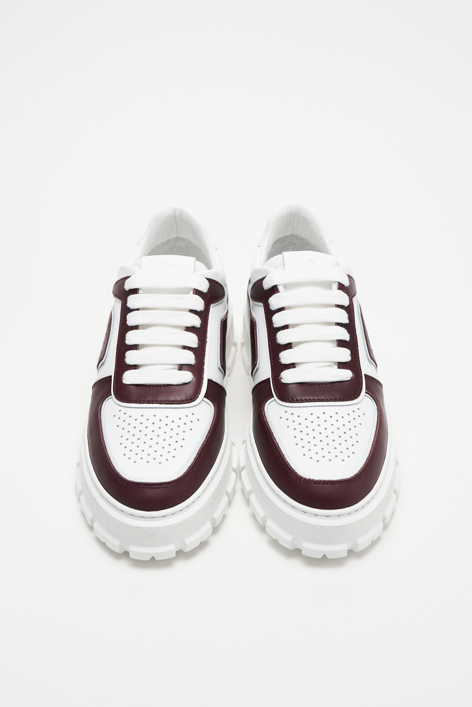 CPH332 leather mix bordeaux/white