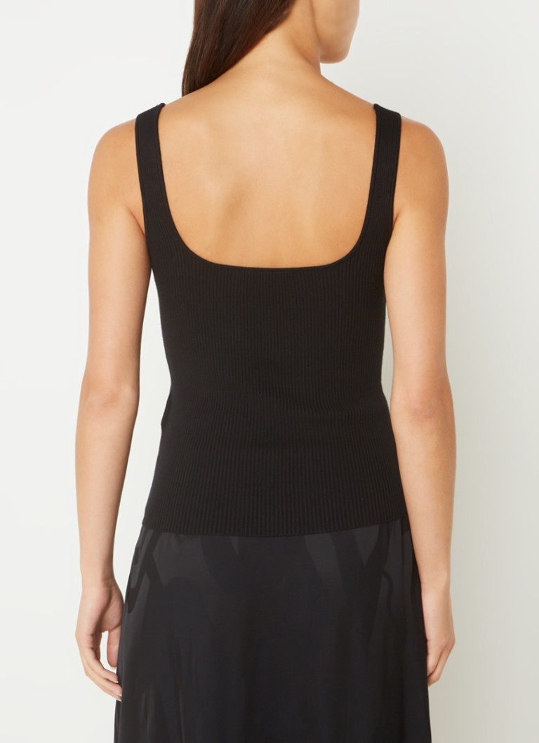 ba&sh Oxmo rib knitted tank top with stretch