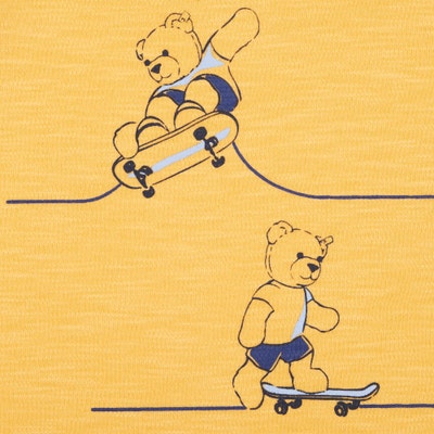T-Shirt kurzarm, gelb für Jungs