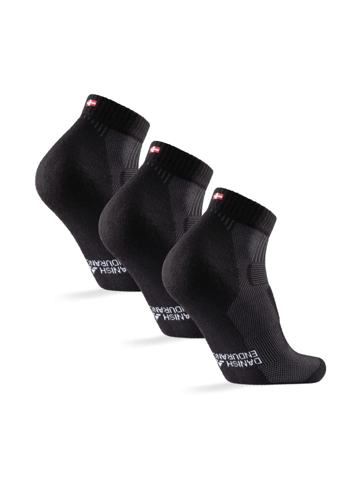 DANISH ENDURANCE Wandersocken Merino Hiking Low in schwarz günstig kaufen