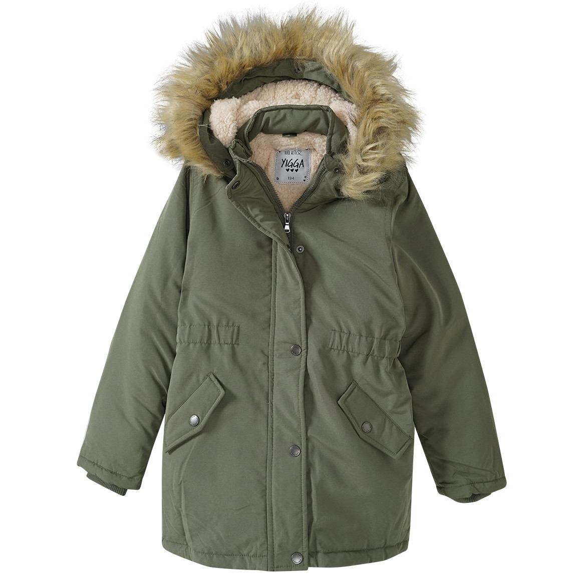 Mädchen Parka mit Felimitat