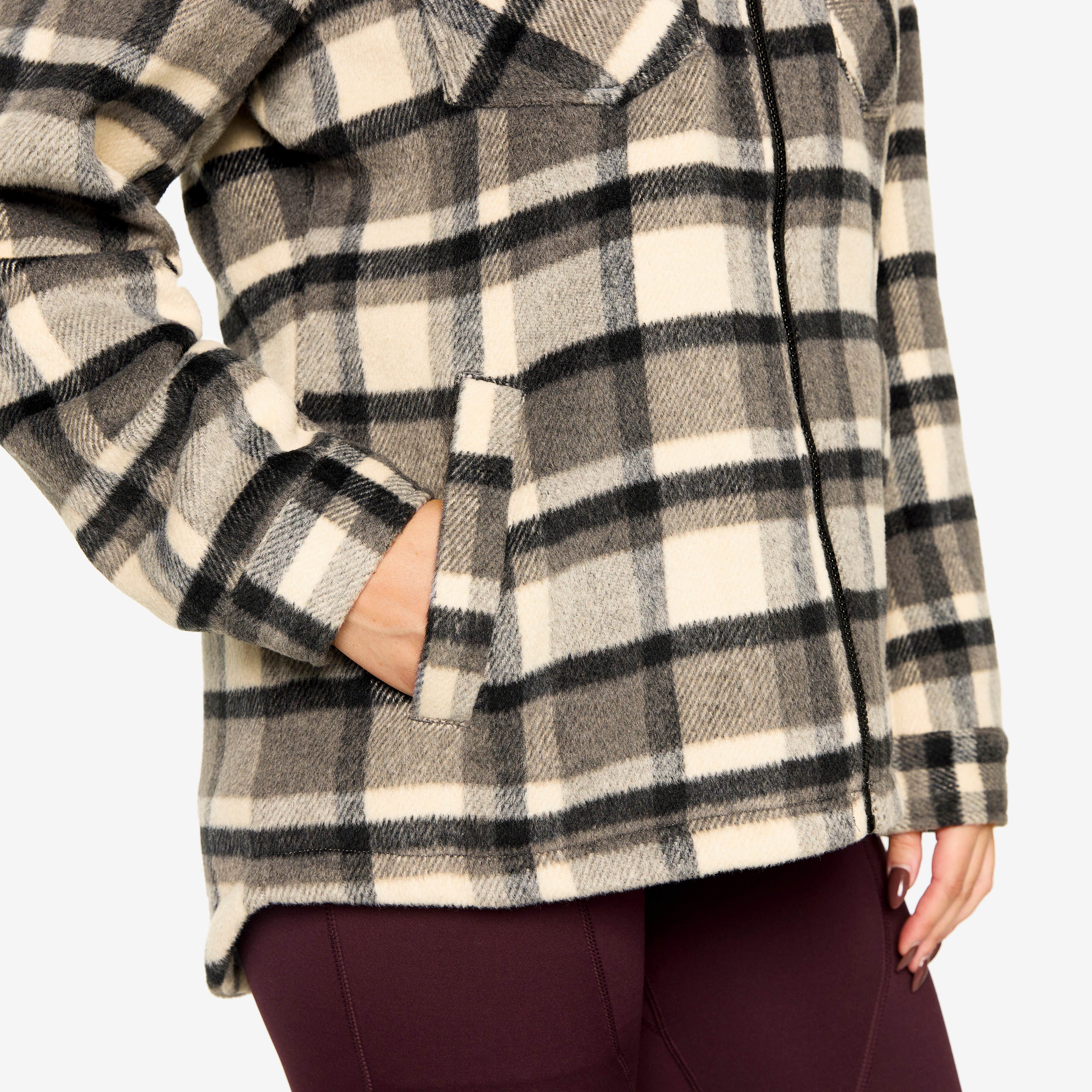 Lumber Jacket Femme Tofu/Anthracite