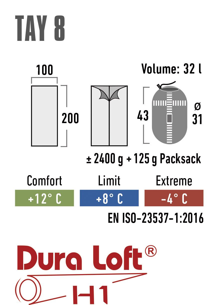 High Peak Tay 8 Schlafsack