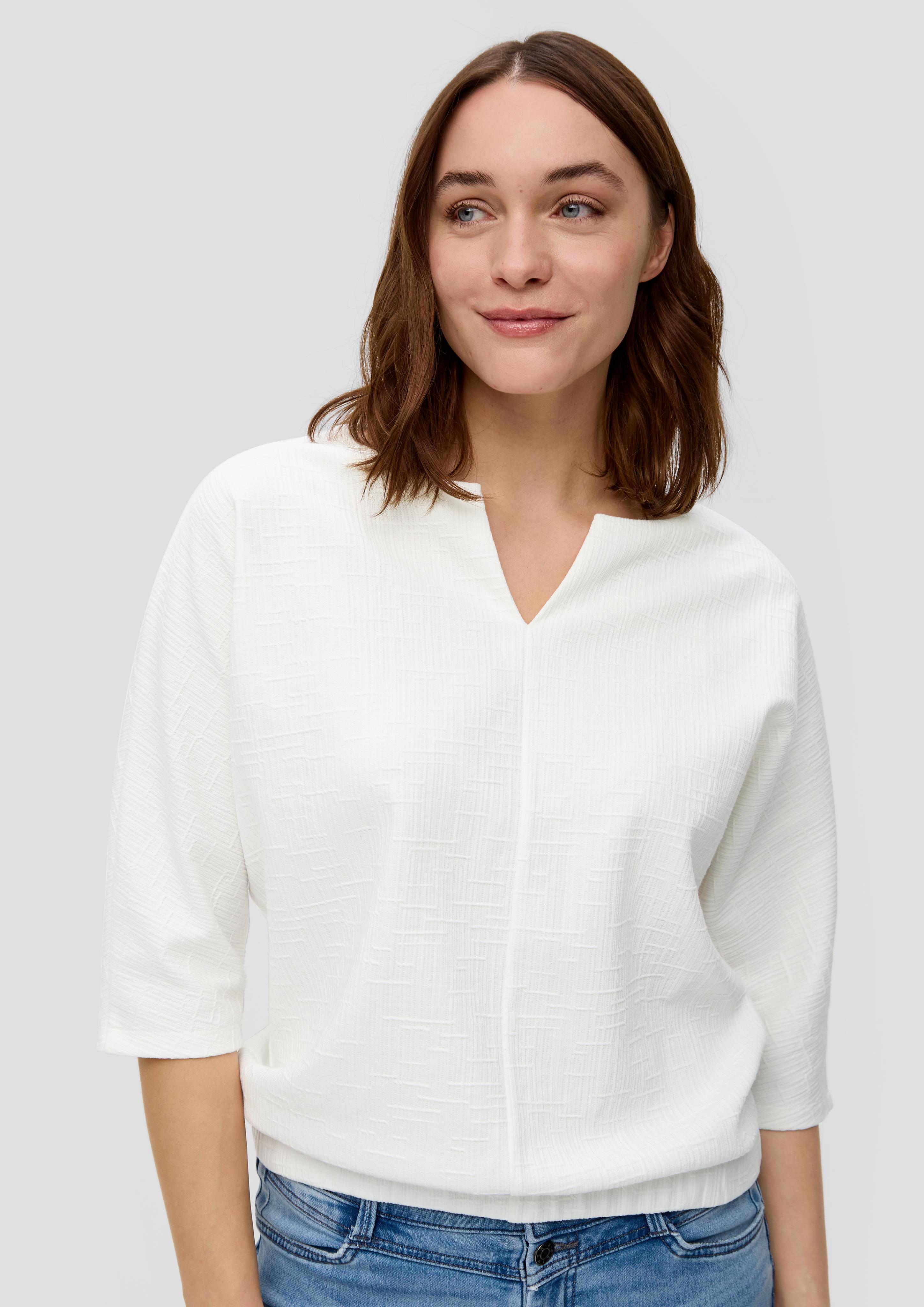 Jerseyshirt mit O-Shape und Musterstruktur  2149002-0210