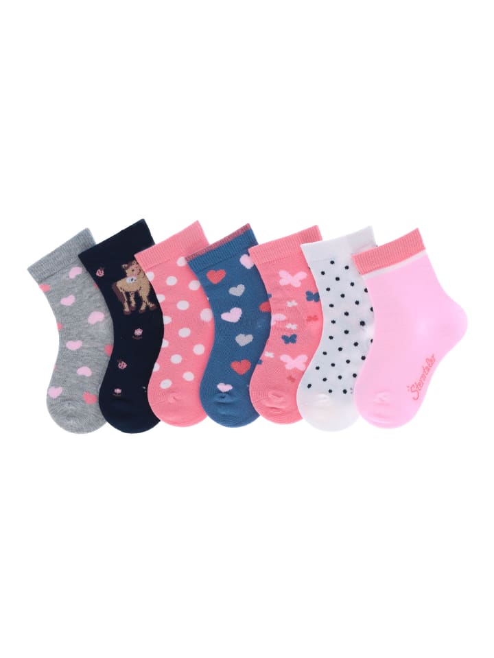 Sterntaler Socken 7er-Box Punkte in rosarot günstig kaufen 18