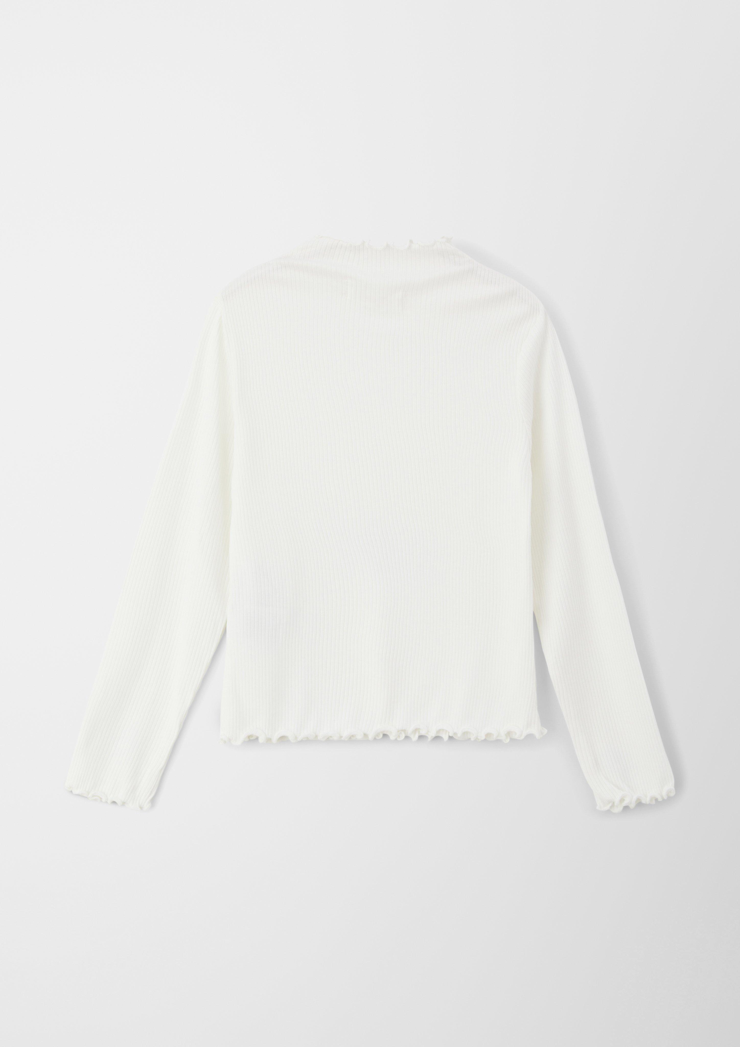 Rippshirt mit Rollsaum  2127378-0210