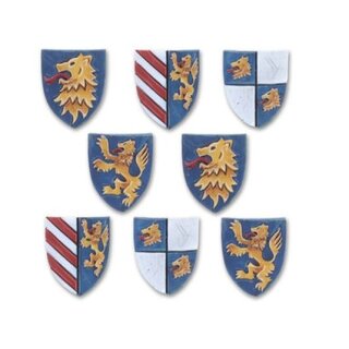 Ritterschilde Set 1 - Löwen (8)
