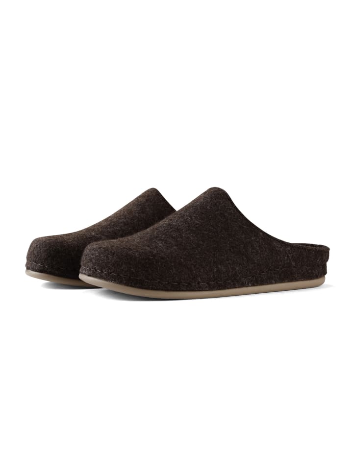 TRAVELIN' Filzpantoffeln At-Home in Braun günstig kaufen