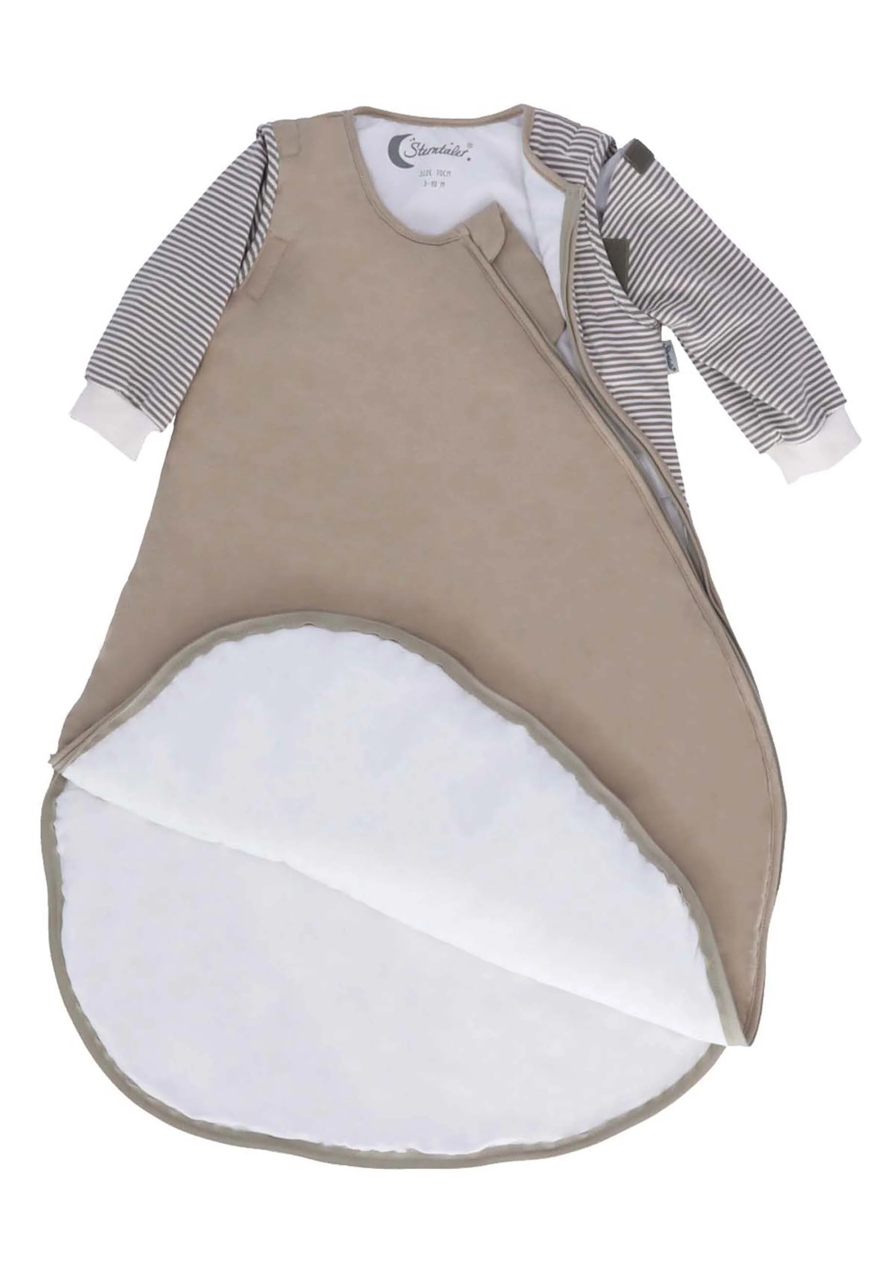 Schlafsack 90cm Hase Happy mit abnehmbaren Ärmeln