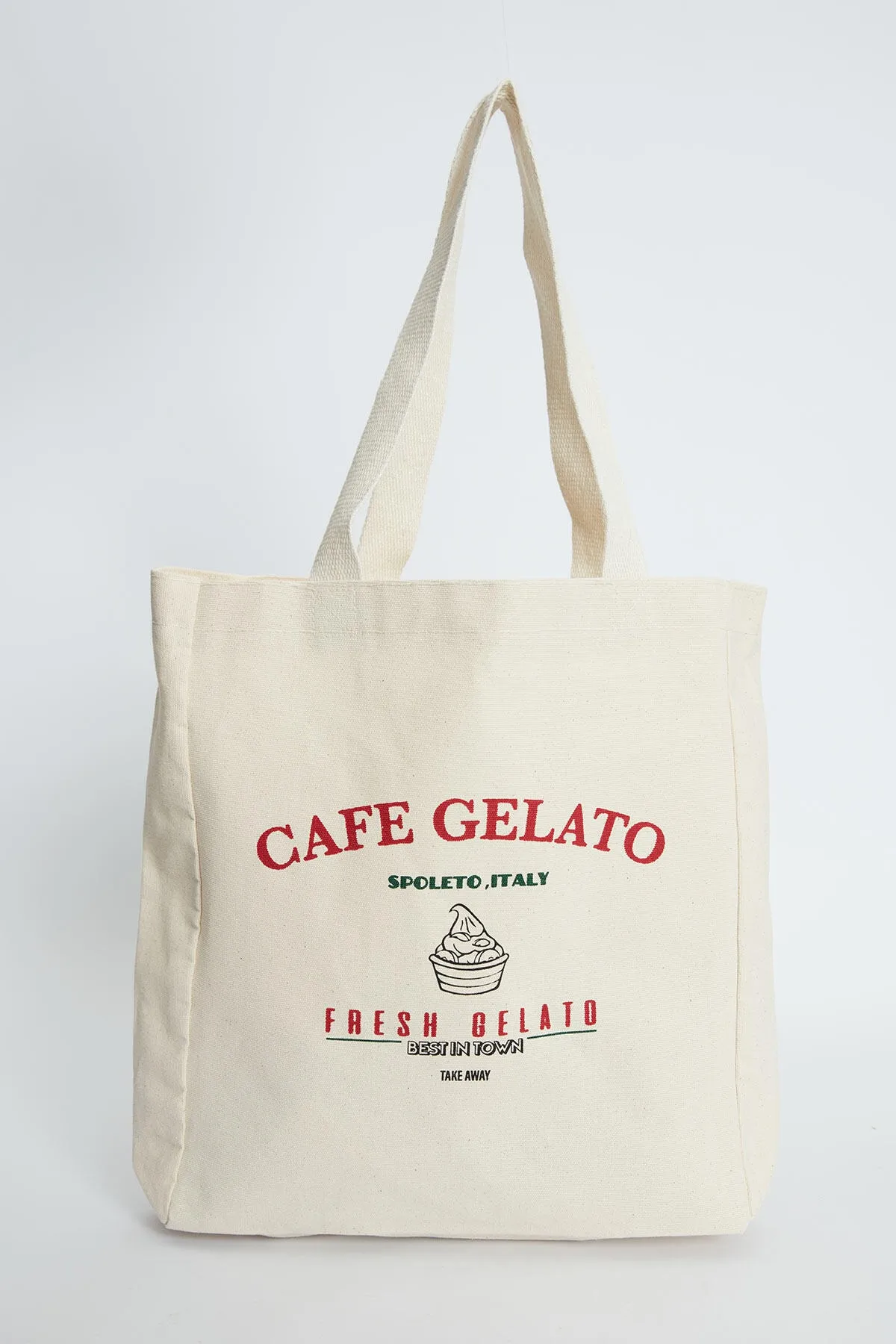 Manuka  BEDRUCKTE GÄSTE STOFFTASCHE CAFE GELATO