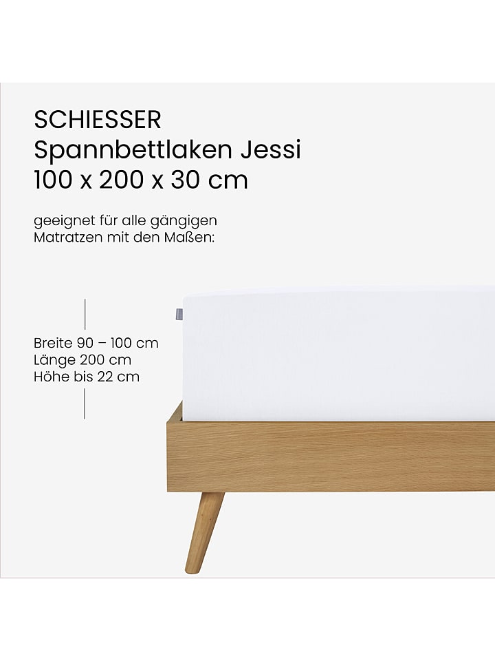 Schiesser Jersey-Spannbettlaken in Weiß günstig kaufen