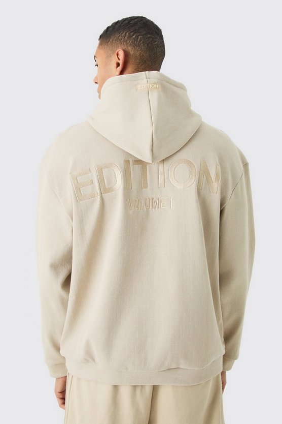 Gerippter Oversize Edition Hoodie